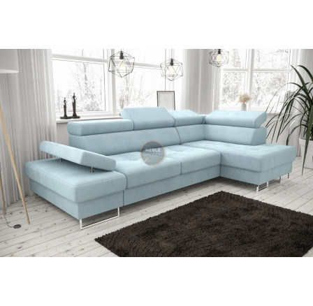 Rohová sedací souprava GALAXY MINI 170x280 - modrá, pravá