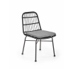 Jídelní židle K401, Šedá/Černá