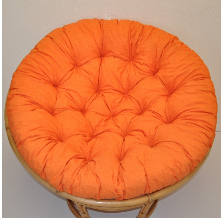 Polstr deluxe na křeslo papasan 100 cm - látka oranžový melír Polstr deluxe na křeslo papasan 100 cm - látka oranžový melír