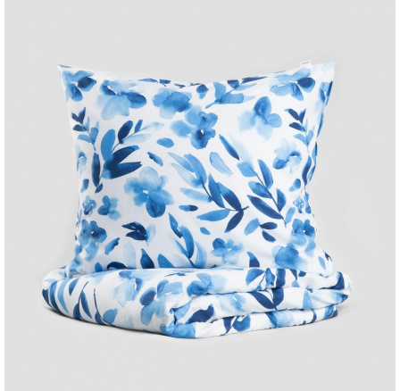Povlečení MADOG z mikrovlákna v modrých květech 220x200 + 2*70x80 cm 731136