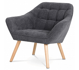 Křeslo, šedá, látka, AK-321 GREY2
