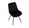 Jídelní židle, černá, látka, HC-T1130 BK2