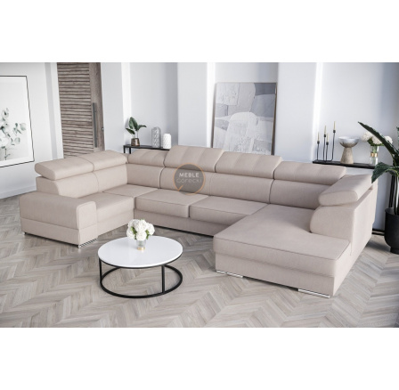 Rohová sedací souprava ROYAL MAX I 210x375x185 - levá, béžová