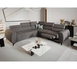 Rohová sedací souprava PORTO II , relax 255X258 cm - šedá , pravá