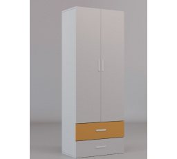 Šatní skříň LUMIK 2DS Kašmír Žlutá Curry