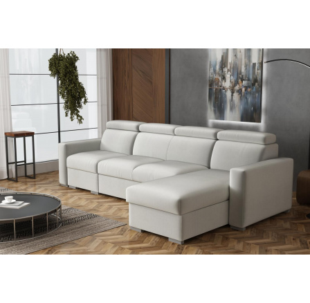 Sedací souprava Petrit I pravá Paros světle šedá