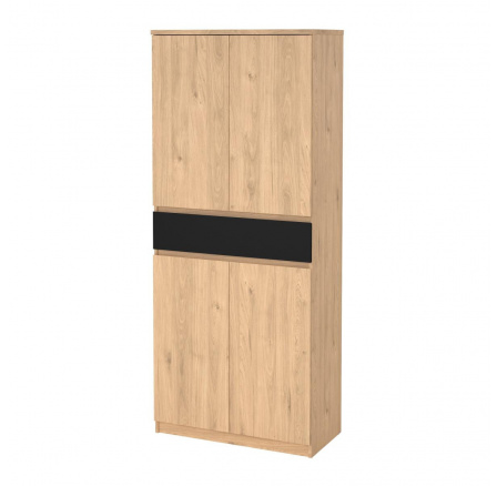 Botník SIMPLICITY 210, Jackson hickory/Černý mat Botník SIMPLICITY 210, Jackson hickory/Černý mat