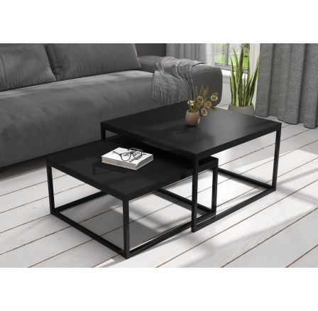 Konferenční stolek 2v1 KAMA Černý+Černý