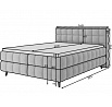 Čalouněná postel - boxspring SABENO 160x200, Calmora 04