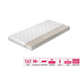 Latexová matrace Moska 90x200 Hypoalergenní potah Microfibre