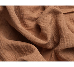 Francouzské mušelínové povlečení hnědé 220x200