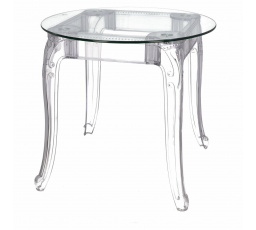 Stůl Ghost 80cm transparentní