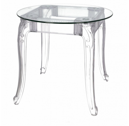 Stůl Ghost 80cm transparentní