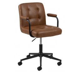 Kancelářská židle Cosmo Arm Vintage hnědá
