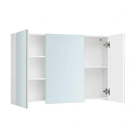 Skříňka se zrcadlem, mdf, bílá, AZR-E1132 WT