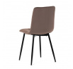 Jídelní židle, hnědá, sametová látka, CT-281 BR4