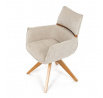 Jídelní židle, béžová, látka, DCH-D1348 CRM2