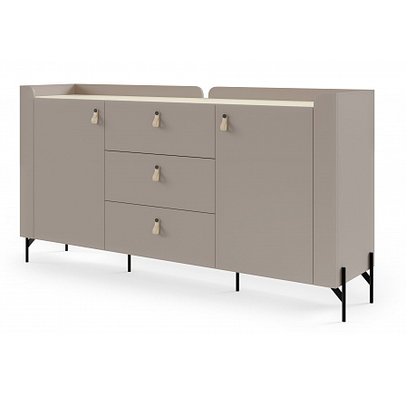 Komoda SALERNO SA-5, Porcini/Dub Mavelie