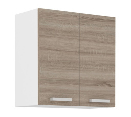 Kuchyňská skříňka Dalton 60-G-2F bílá/dub sonoma truffle