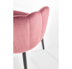 Jídelní židle K386, růžový velvet