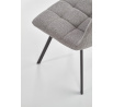 Jídelní židle K402, Šedá/Černá