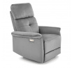 Polohovací křeslo SEMIR s USB, Šedá