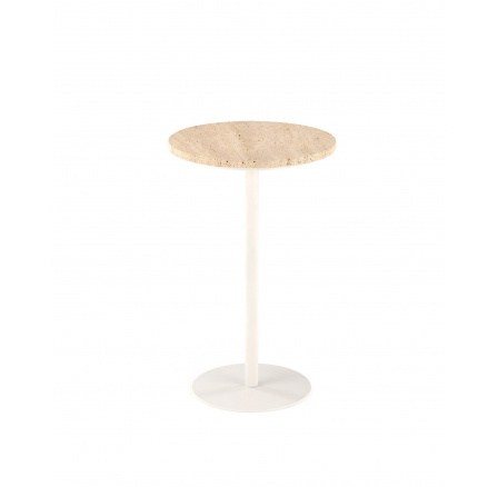 Konferenční stůl TRAVERSO, Travertin/Bílá Konferenční stůl TRAVERSO, Travertin/Bílá