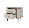 Sada nočních stolků Vesper, kašmír / ořech / černé nohy