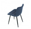 Jídelní židle, modrá, látka, HC-462 BLUE2