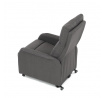 Polohovací křeslo, elektrické kabelové ovládání, šedá, látka, TV-5482 GREY2