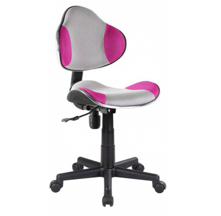 QZY-G2B Otočná židle růžovo/šedá FB9-FX