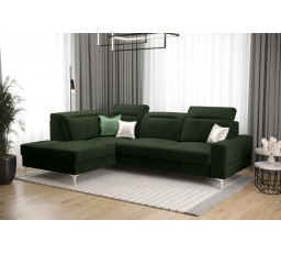 Rohová sedací souprava MALIBU MINI 180X250 - zelená , levá
