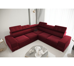 Rohová sedací souprava ROYAL MAX 286×286 - vínová , levá