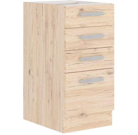 Dolní skřínka BORDIX - 40 D 4S BB, Dub / Dub Dolní skřínka BORDIX - 40 D 4S BB, Dub / Dub