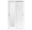 Šatní skříň IN BOX 120 se zrcadlem, Bílá/Bílý mramor