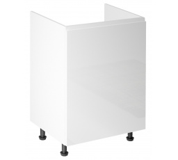 Kuchyňská dolní skřínka - ASPEN D60Z - Levá, Bílá/Bílý lesk