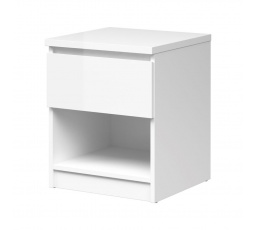 Noční stolek SIMPLICITY 238, Bílý lesk