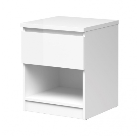 Noční stolek SIMPLICITY 238, Bílý lesk