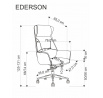 Kancelářské křeslo EDERSON, hnědá