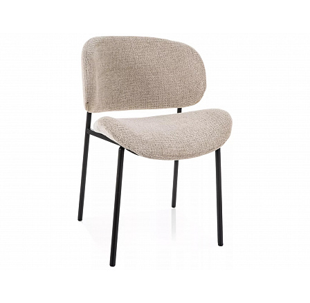 ŽIDLE KISO NOELLE RÁM ČERNÝ / BÉŽOVÁ 30