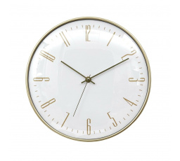 Nástěnné hodiny Luce bílá/zlatá