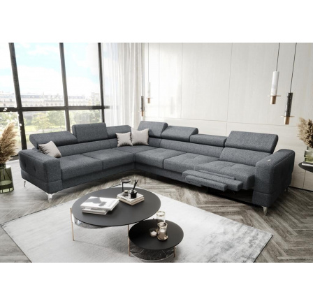 Rohová sedací souprava TOSCANIA MAX , relax 320×250 - volitelný odstín , levá