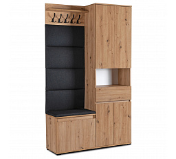 Sestava do Předsíně MODENA 120 cm Dub Artisan/Grafit