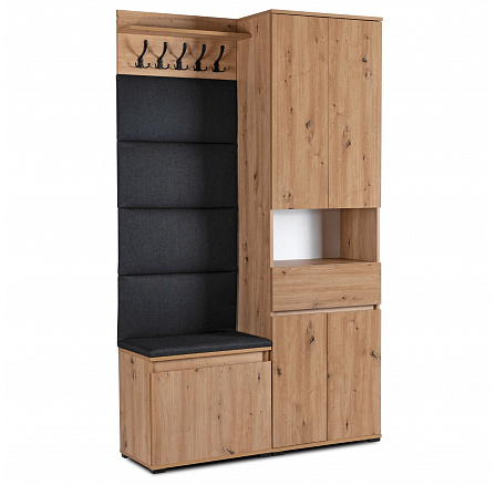 Sestava do Předsíně MODENA 120 cm Dub Artisan/Grafit