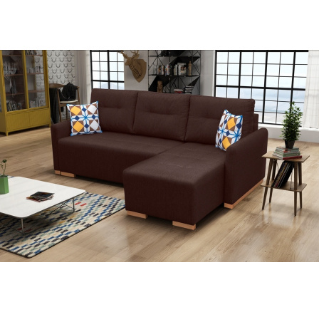 Rohová sedací souprava Padova P hnědá Rohová sedací souprava Padova P hnědá