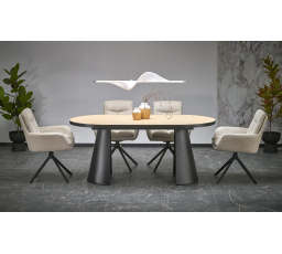 Jídelní stůl GIACOMO, Přírodní/Černá