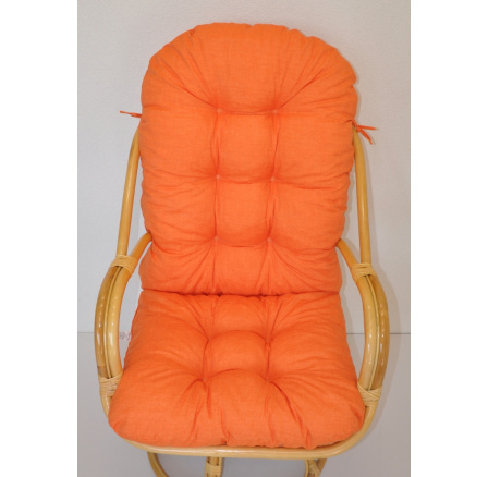 Polstr na křeslo Havai látka oranžový melír Polstr na křeslo Havai látka oranžový melír