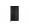 Vitrína Nicole, černý mat / černé nožky