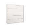 Posuvná skříň ESTEVA 200, Bílá/Bílá