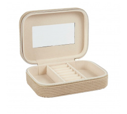 Velurová manšestrová krabička hnědá